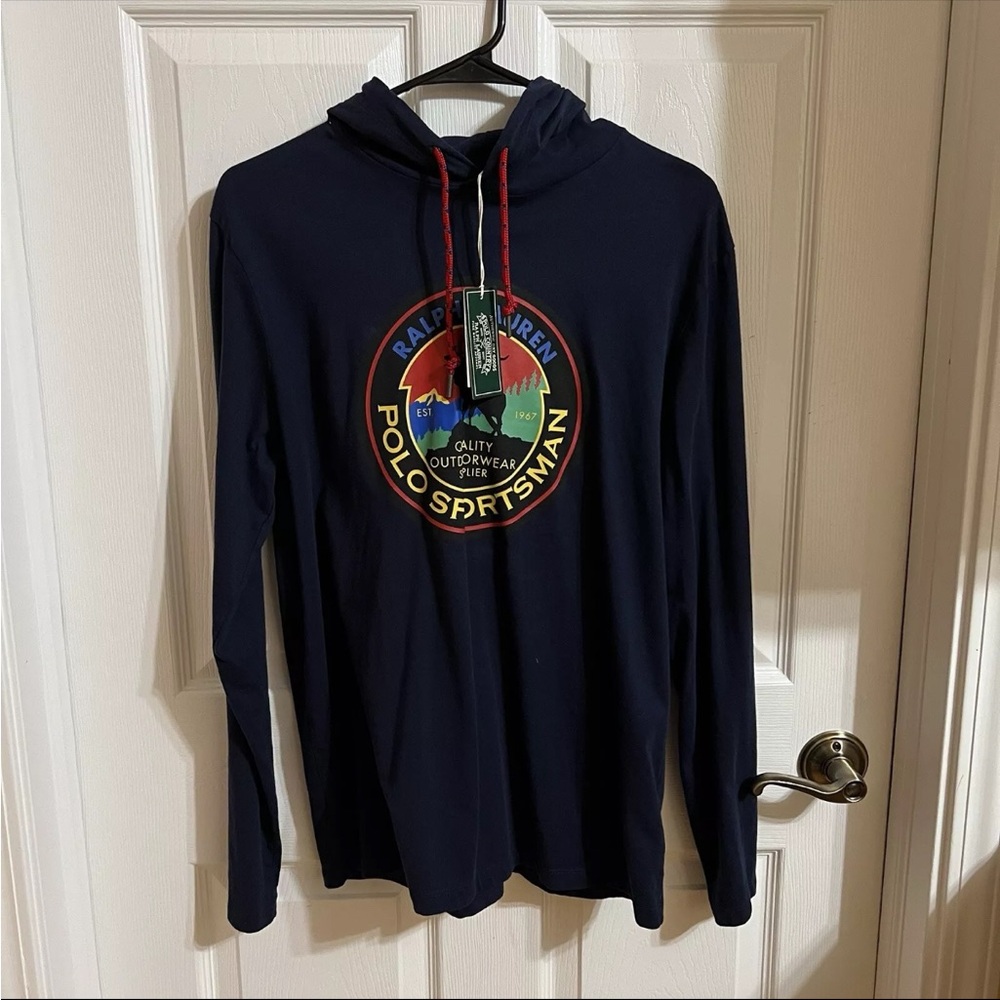 NWT Polo Ralph Lauren Polo Sportsman Long Sleeve Shirt with Hood